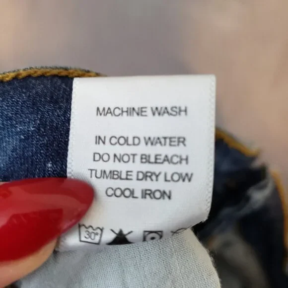 Judy Blue Jeans Womens 30 Blue Skinny Leopard Cheetah Print Ripped Stretch Denim - Picture 14 of 16